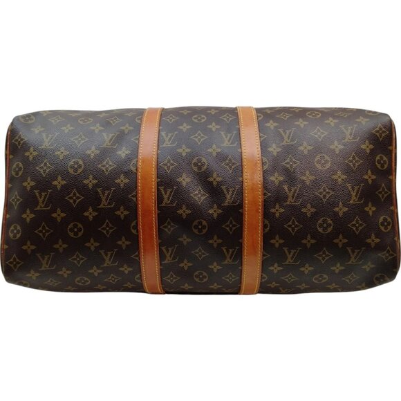 371425BU (S6) Louis Vuitton Travel Bag Keepall 50 Brown Monogram - Picture 4 of 9
